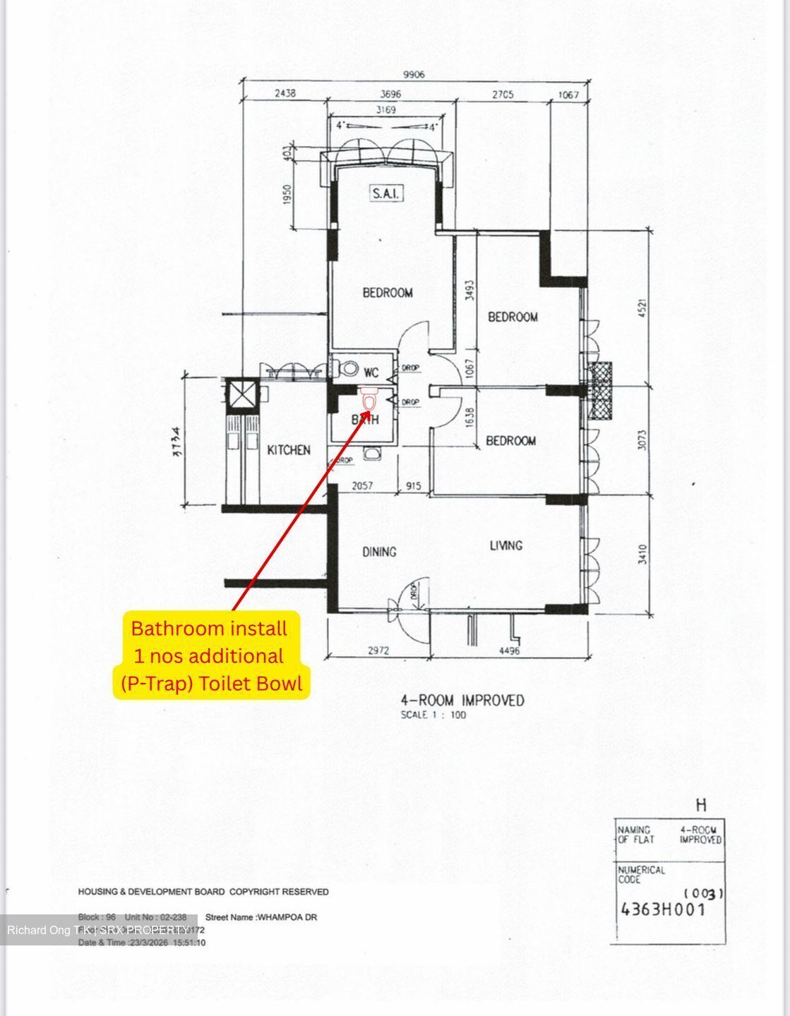 Blk 96 Whampoa View (Toa Payoh), HDB 4 Rooms #538757081